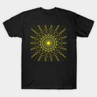 Yellow geometric pattern T-Shirt